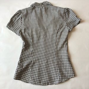 Express Tops - Express Printed Work Blouse Express Tops - Express Printed Work Blouse